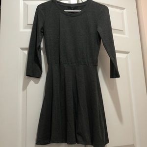 Stretchy Soft Dark Gray Dress